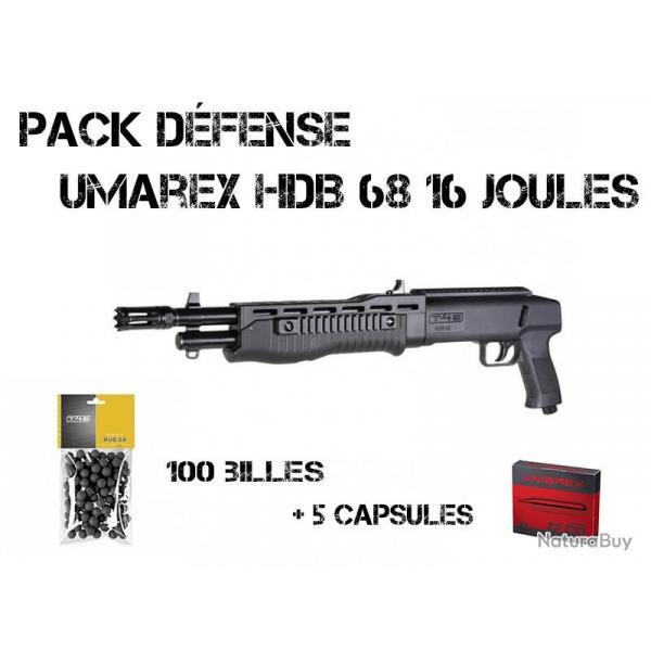 Pack Fusil semi automatique HDB 68 T4E cal 68 - 16j