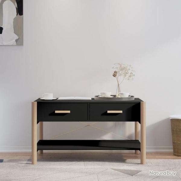 Table basse Noir 82x48x45 cm Bois d'ingnierie