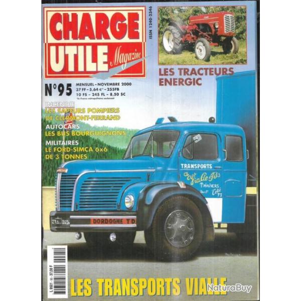 charge utile 95 renault colorale cij, ford simca 6x6 de 3 tonnes, albaret, tracteurs energic,