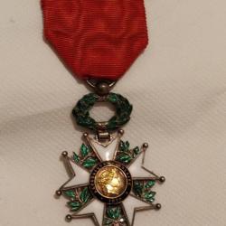 Médaille chevalier légion d'honneur argent diamants XIXe