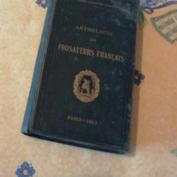 ANTHOLOGIE DES PROSATEURS FRANCAIS - COLLECTIF - 1882