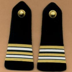 Epaulettes velours noires, galons de Lieutenant-colonel ; boutons Génie