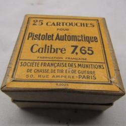 1 boite 7,65 percées 32 acp munitions neutra neutralisées vidées percées percutées 7.65 SFM