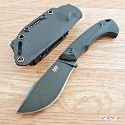 Couteau Karambit Étui Kydex Lame acier D2 stonewash griffe