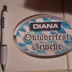 DIANA AUTOCOLLANT STICKER air comprime plomb Oktoberfest gewehr