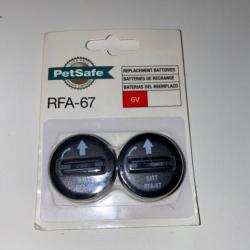 PetSafe - Lot de 2 Piles RFA-67 (6V) - Compatible Collier de Dressage, Anti-Aboiements et Anti-Fugue