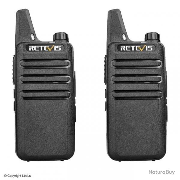Boite de 2 radios Retevis RT622 PMR446