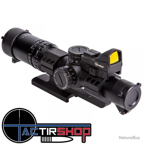 Lunette de tir type AR15 Firefield RapidStrike 1-4x24 avec Point Rouge