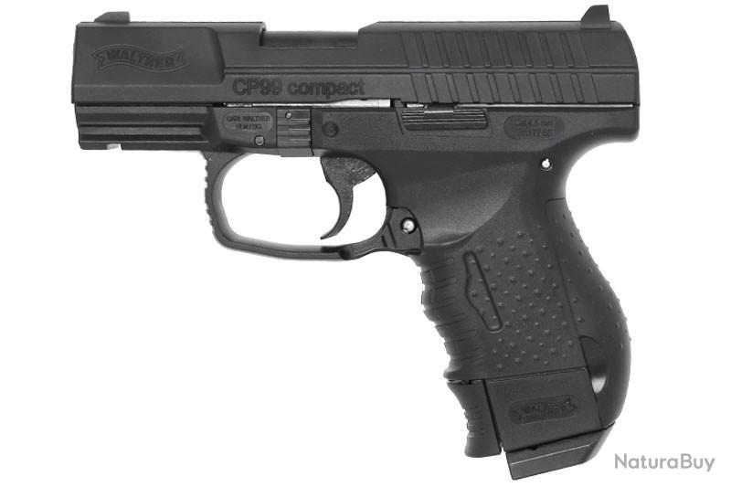 Pistolet a plomb CO2 WALTHER CP99 Noir (3 joules)