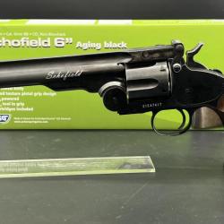 Revolver Schofield 6" Aging black calibre 6mm Airsoft ASG