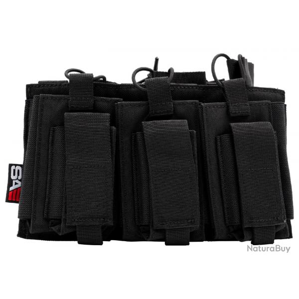 Swiss Arms Porte chargeur 3 poches noir