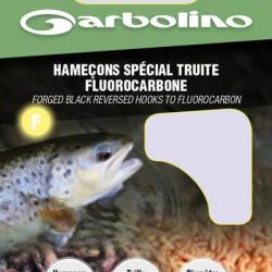 Hameçons Garbolino spécial truite fluorocarbone - Par 10 - N°12 / 12