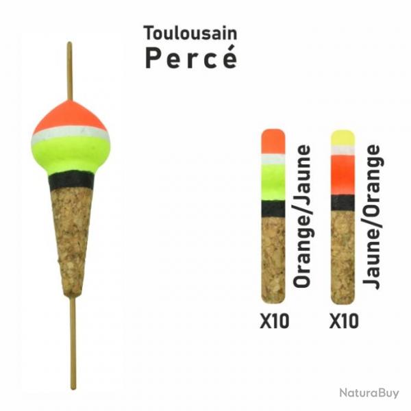 Streamline Garbolino Flotteur truite - Toulousain - Par 20 - Perc / 3 g / Jaune/Orange