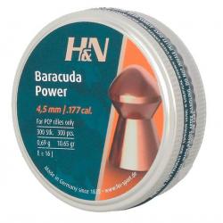 Plombs H&N BARACUDA POWER 4.5mm par 300
