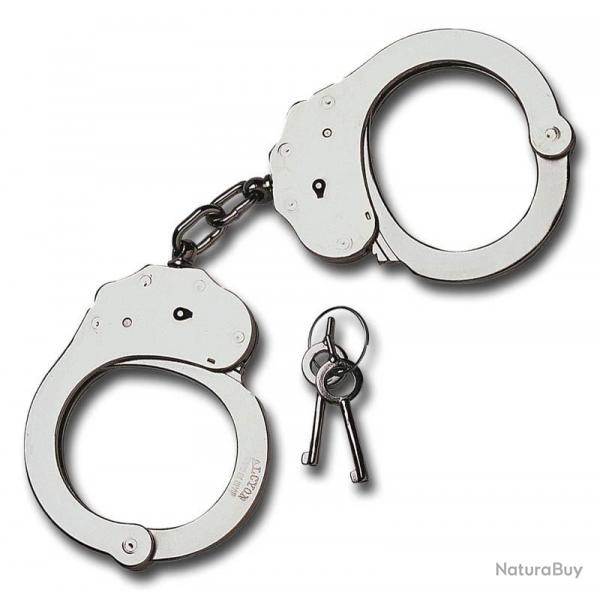 Menottes  chaine, Finition nickel [Alcyon]
