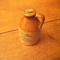 Vintage Moira Pottery England Mini Ceramic Country Wine Jug