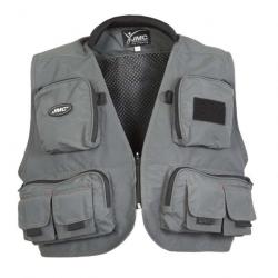 Gilet de pêche enfant MDC Diplomat V2 - 8-10 ans / Gris