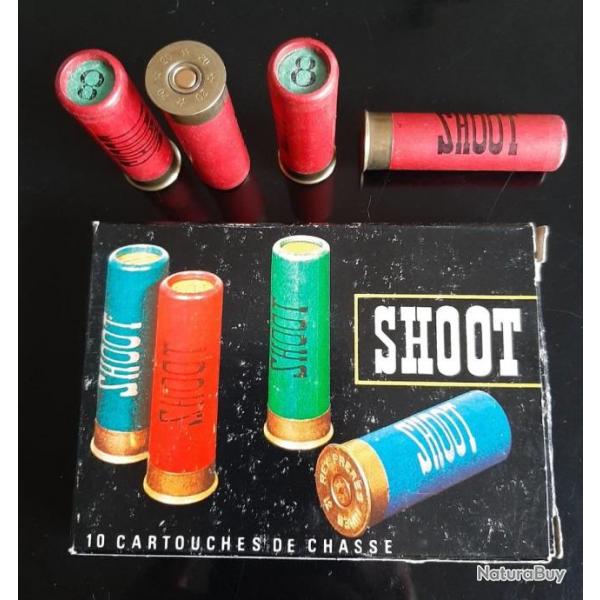 Boite de 10 Cartouches ancienne calibre 20 REY SHOOT numero 8 chambre 67,5