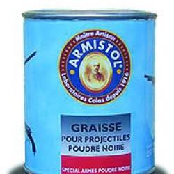 ARMISTOL - GRAISSE PROJECTILES POUDRE NOIRE 250ML