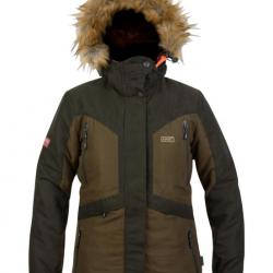 Veste d'hiver réversible Altai pour femme (Couleur: camo orange et marron, Taille: XL)