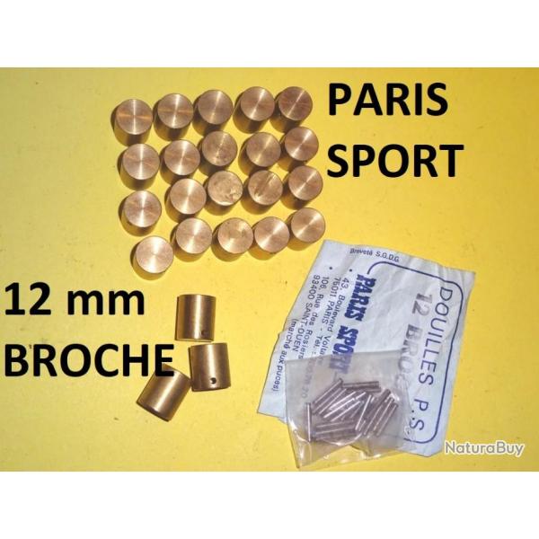 lot de 23 douilles laiton 12mm  broche PARIS SPORT + 25 aiguilles -  VENDU PAR JPERCUTE (D7J10)