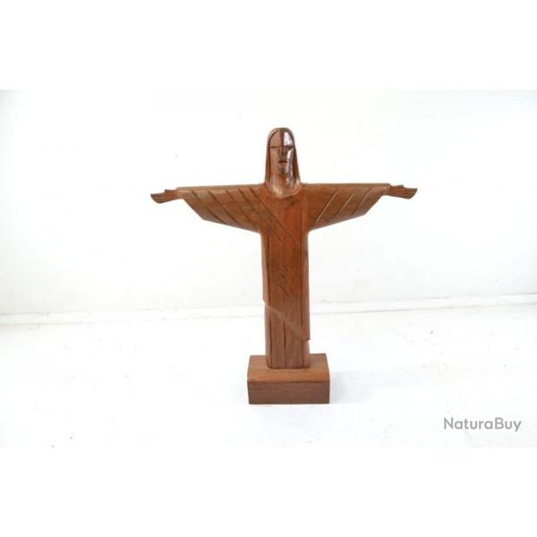 Statue bois Christ Rdempteur Cristo Redentor  Rio de Janeiro Brsil. Souvenir