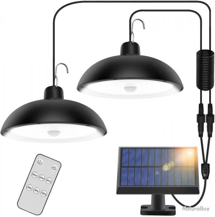 kit éclairage solaire 2 lampes