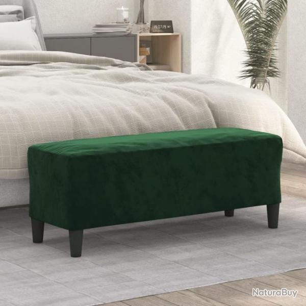 Banc Vert fonc 100x35x41 cm Velours