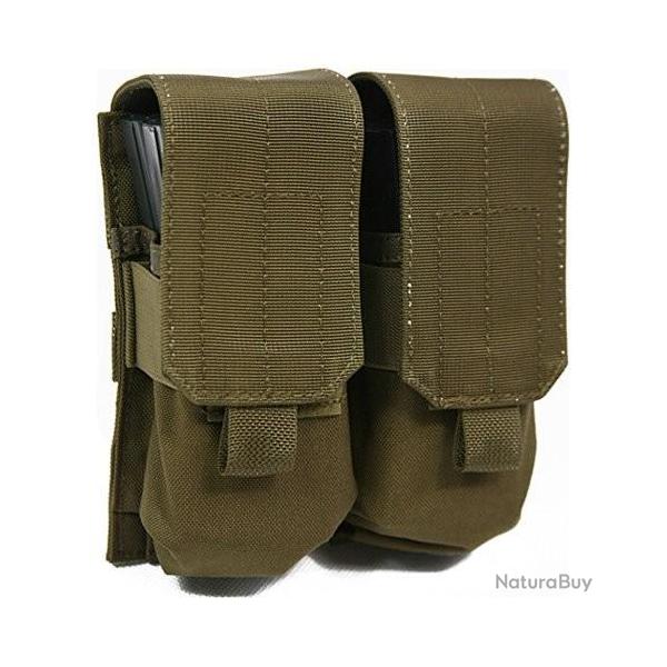 Pochette MOLLE DOUBLE pour magazines M4 Coyote Brown