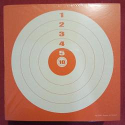 Lot de 1000 cibles Imprimerie Court foraines/kermesse à fond rouge 14 × 14 cm
