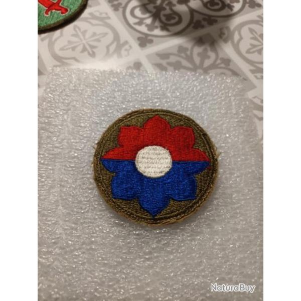 Beau Patch armee us 9TH INFANTRY DIVISION ww2 original 1