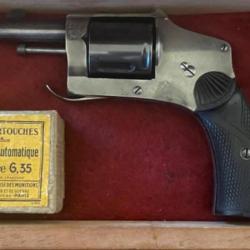 Revolver LOUIS HALLEUX Cal 6.35 Barillet basculant