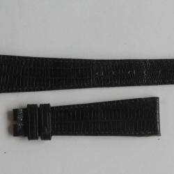 Bracelet montre Brinkmann Napoli lézard noir 20 mm