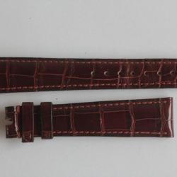 JEAN-CLAUDE PERRIN Bracelet montre croco marron 18 mm