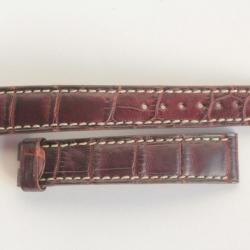BREGUET Bracelet montre croco marron 16 mm