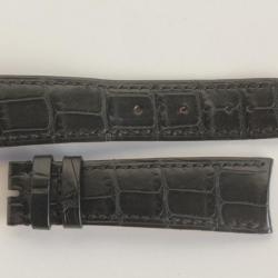 AUDEMARS PIGUET Bracelet montre croco noir 21 mm