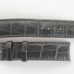 F.P. JOURNE Bracelet pour montre croco noir 20 mm