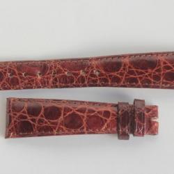 Bracelet pour montre deBeer croco marron 19 mm