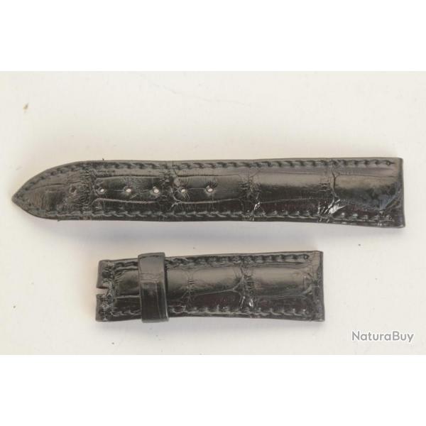 BREGUET Bracelet montre croco noir 18 mm