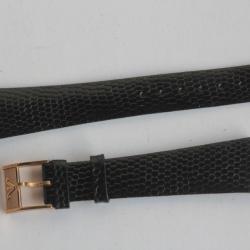 Bracelet montre Wittnauer 17 mm lézard noir + boucle