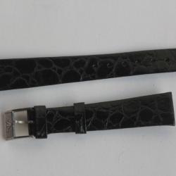Bracelet montre Wittnauer 16 mm croco noir + boucle