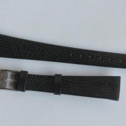 Bracelet montre Wittnauer 15 mm lézard noir + boucle