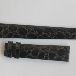 Bracelet montre Wittnauer 17 mm croco noir