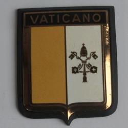 Insigne automobile émaillée Vaticano Italie Drago Paris