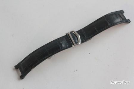 CARTIER Bracelet pour montre bleu fonc 20 mm Boucle d ployante