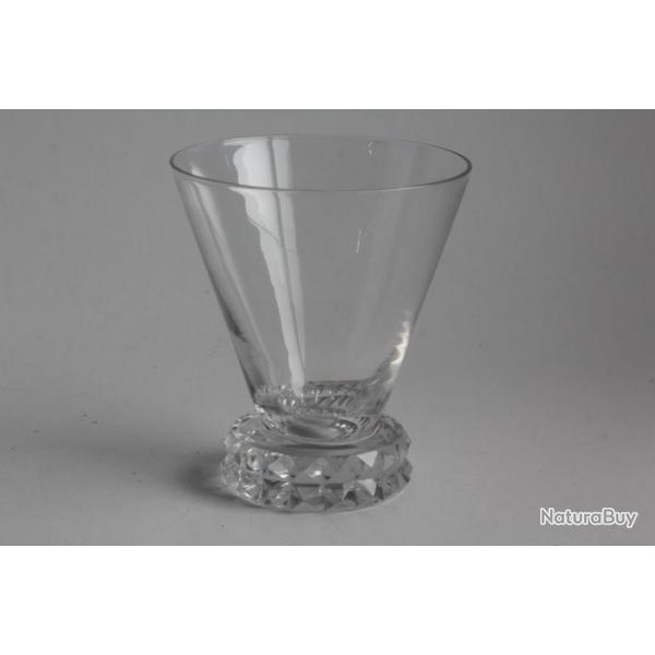 SAINT LOUIS Verre cristal Diamant 8 cm Art Dco