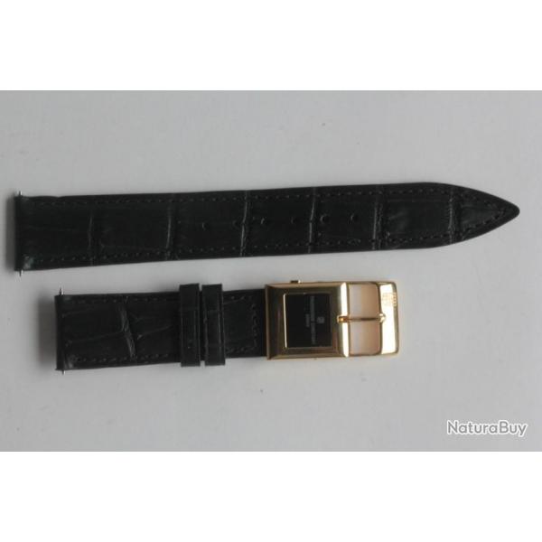 Bracelet montre FREDERIQUE CONSTANT crococalf Noir 20 mm