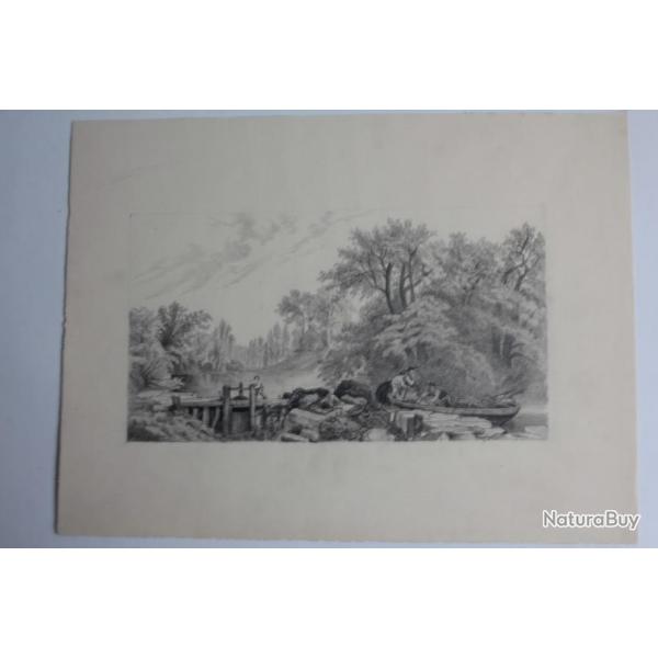 Dessin original Alexandre CALAME