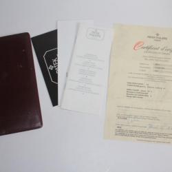 PATEK PHILIPPE Certificat d'origine montre Calatrava 3923