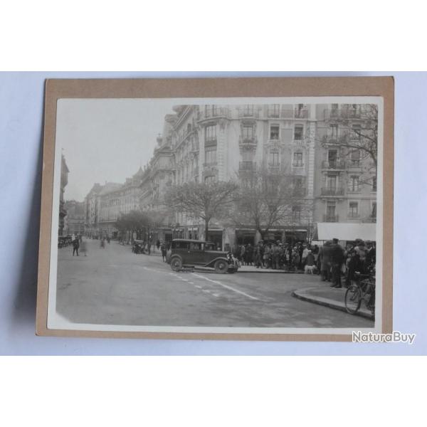 Photographie Accident automobile Rue du Jeu de l'Arc Genve Suisse